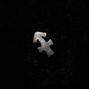 Vintage 1970s Zodiac Silver Sagittarius Earring